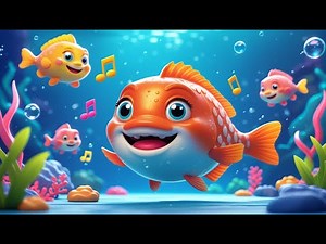 Fish Rhyme for Kids 🐟🎵 | Fun Cartoon Song for Babies & Toddlers | Kids Learning Video
