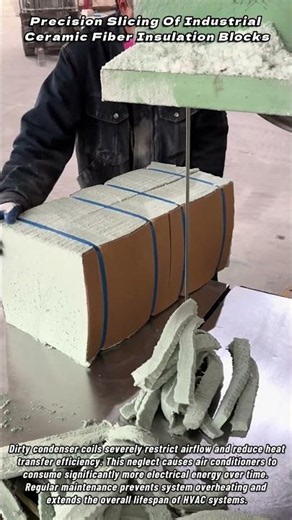 Precision Slicing Of Industrial Ceramic Fiber Insulation Blocks