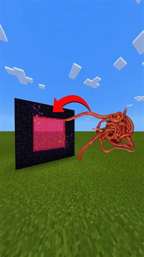 How To Make A Portal To The Worms Dimension in Minecraft! #shorts