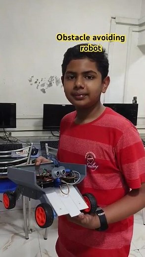 My obstacle avoiding robot using Arduino uno r3