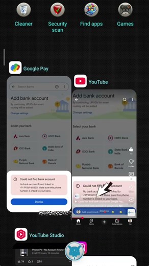 Google Pay Could Not find bank account problem #googlepay #couldnotfindbankaccount