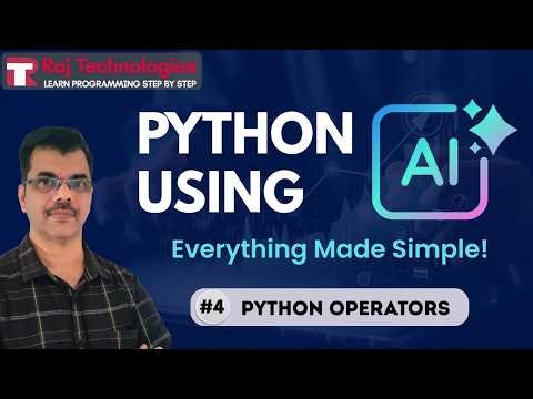 Python Using AI for Beginners | Python Operators | Lecture #4