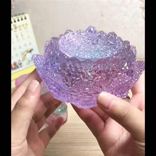 581K views · 10K reactions | Handmade Luxury Diamond Lotus Flower Storage Resin Molds LINK:https://www.intoresin.com/products/handmade-luxury-diamond-lotus-flower-storage-resin-molds #resindesigns #handmadecrafts #resinmolds #resinart_ideas #resinart #intoresin #handmadecrafts #resinartists #resindesigns #resinartwork #resin #ResinArt | IntoResin Molds | Facebook