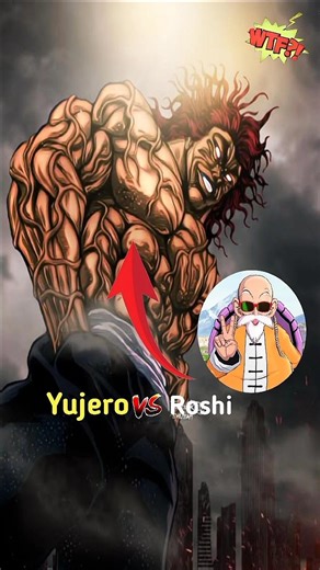 Yujiro vs Master Roshi 🥶 500 Years Experience vs Monster Power! #shorts #anime