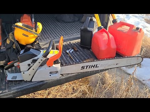 How to port a chainsaw part 14: How I break in a saw, first time in the wood. THIS SAW RIPS!!