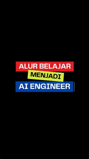 HaloTech Academy | Belajar Data on Instagram: "Mau Jadi AI Engineer di 2026 Tapi Bingung Mulai Dari Mana? Ini Roadmapnya! 🤖🔥 AI Engineer itu orang yang membangun dan mengintegrasiin AI ke sistem nyata biar bisnis makin efisien. Di era sekarang, AI udah dipakai buat bikin website, nulis, riset, sampai Customer Service 24 jam. Makanya demand-nya naik drastis! Sebelum mulai, pastiin kamu udah kuasai Python, dasar Machine Learning, dan cara bikin API. Roadmap singkatnya: Pertama, Prompt Engineerin