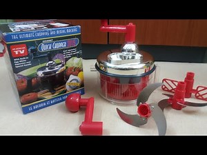 Quick Chopper Chopping Mixing Machine Manual As Seen On Black /Silver
