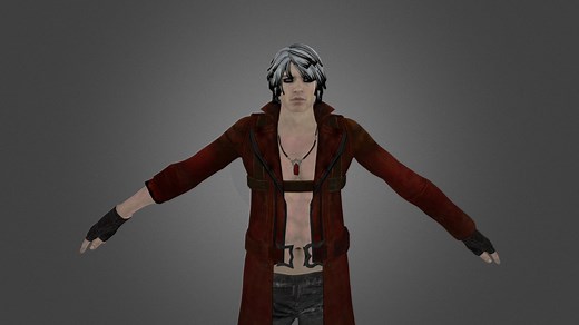 DMC,DEVIL MAY CRY CLASSIC DANTE - Download Free 3D model by Tremolo_1404_