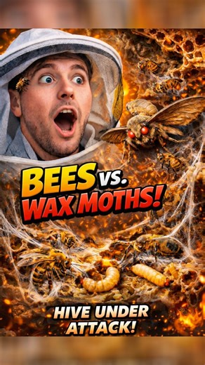 What Happens When Wax Moths Invade a Beehive?