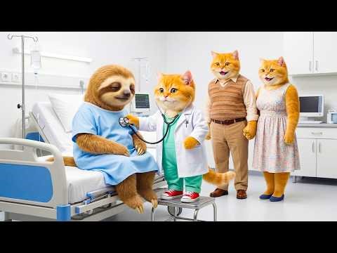 🐾Ginger Kitten Dreams of Becoming a Doctor... And Receives a Surprise from Papa Cat & Mama Cat 🐱❤️