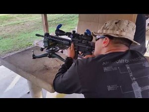 DPMS AR-15 custom at range