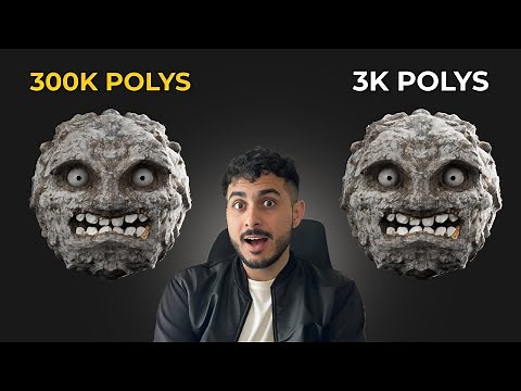 Transfer details from high poly to low poly in Blender