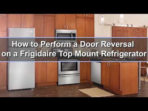 Reversing Frigidaire (Bronco) Top Freezer Refrigerator Door