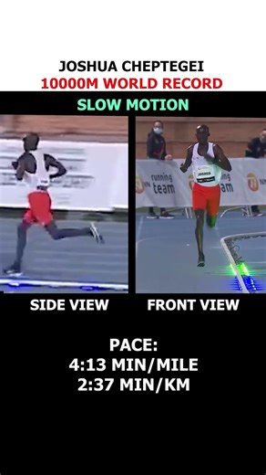 Multi View of Cheptegei breaking the 10000m world record