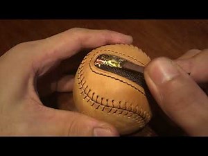 【Leather craft】Cross-stitch make a baseball bag【Free PDF pattern】