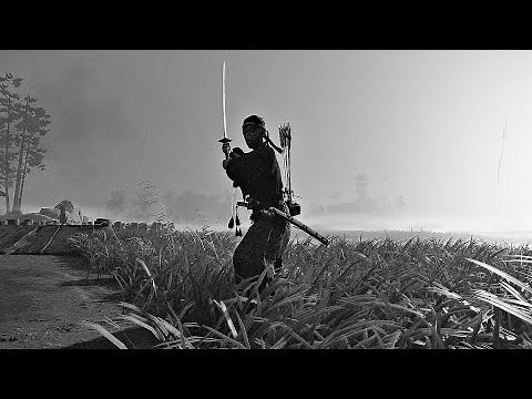 GHOST OF TSUSHIMA - Kurosawa Mode Gameplay 4K (PS4 PRO)