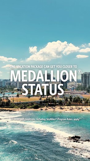 Cheers to the next tier…of Medallion® Status, that is! How close are you to Status? As a SkyMiles® Member, your next vacation could make the difference. Package with Delta Vacations before the end of the year and earn Medallion Qualification Dollars on your flights, hotels, rides and activities. Terms apply. | Delta Vacations