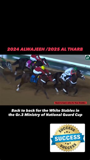 Pedro Lanz Bloodstock Agent on Instagram: "For the second year in a row, one of our selections for the White stable @S_K_A22 (always thankful for your trust) wins the Grade 3 Ministry of the National Guard Cup. Al Tharb, son of @AirdrieStud Beau Liam, displayed great class and gallantry, achieving his second victory in three starts and setting his sights on the Saudi derby next year. An @OBSSales April sale graduate with the #sealofsuccess"