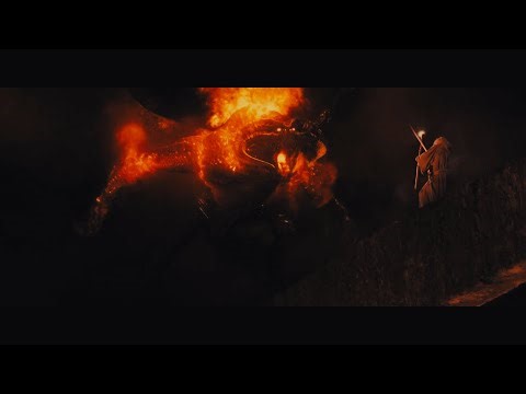 The Lord Of The Rings - Gandalf vs Balrog - A demon of the ancient world