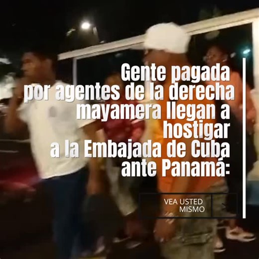 Roja TV Panamá on Instagram: "La gusanera mayamera levanta sus tentáculos en nuestro país, pagando a gente de barrio con necesidades financieras para ir a hostigar los predios de la Embajada de Cuba ante nuestro país. Están envalentonados por que tienen un Narco Rubio en la Yusa y a un M0lino en Panamá… que lo sepan alto y claro ¡NO PASARÁN! #RojaTV #Panama"