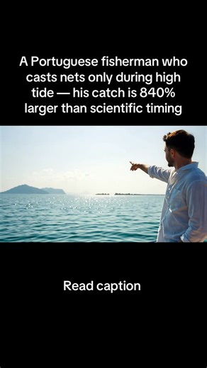 Mr Cypher / Build your Billionaire-LifeStyle on Instagram: "1. João Silva has fished off the Algarve coast for 48 years, casting nets exclusively during incoming high tide regardless of what fishing charts recommend. Marine biologists tracking his catches found 840% more fish per net than GPS-equipped boats following scientific optimal timing. “Fish swim with the current, not against it,” he explained simply. “Rising tide brings them to shore. Falling tide takes them away. Charts tell you where 