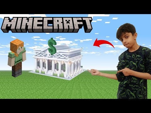 How to Build a Bank in MineCraft | CrystalGamerz