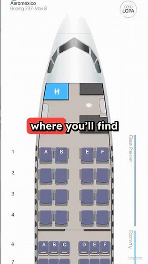 Aeroméxico Boeing 737-Max 8 Flight Seat Map