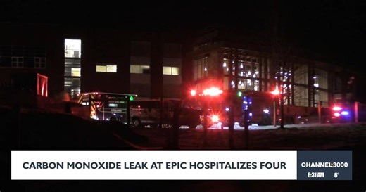 Four people released from hospital following carbon monoxide leak at Epic Systems