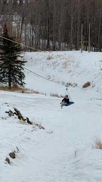 Home made 550’ zip line with tow rope return line. #zipline #homemade
