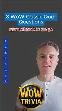 WoW Classic General Knowledge Trivia Ep. 5 | Test Your Azeroth Knowledge! #gaming #wow #trivia