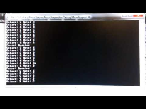 Tetris theme using console beeps