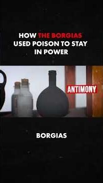 The Borgias selected their poisons like a sommelier picks wine