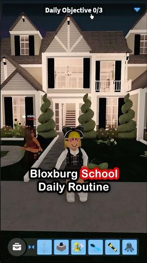 📚Bloxburg SCHOOL Daily Routine: Roblox Roleplay #bloxburg #shorts #robloxbloxburg #roblox