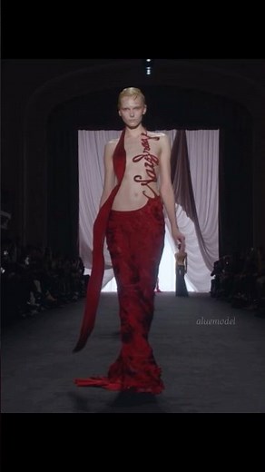 Alex Consani walking for Jean Paul Gaultier Haute Couture SS25 | #model #runway #catwalk #fashion