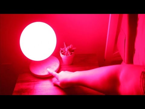 Red Therapy Night Light Review | Sleep Aid Bedside Lamp with Timer/Dimmer Amber Daylight