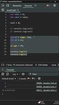 JS#3 | Primitive vs Non-Primitive Copying in JavaScript Explained! 🔥 #Shorts #javascript #coding