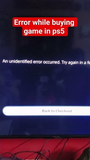 error while buying a game in ps5 #ps5gameplay #ps5 #ps5tips #sony #sonyindia