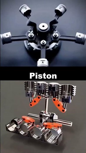 Mesmerizing 3D Piston Engine Mechanism ⚙️ #shorts