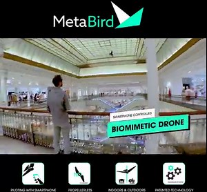 MetaBird, the new Biomimetic drone created by an aeronautical engineer. Discover the flight by flapping wings! Unique in the world. | Bionic Bird