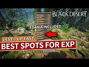 Best Grind Spots to get LEVELING EXP for EVERYONE in Black Desert | December 2025