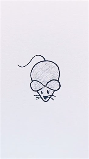 Mouse drawing, Very easy #simple #art #foryou
