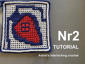 Astrid's Interlocking Crochet - TUTORIAL - Solid stitches and colour changes
