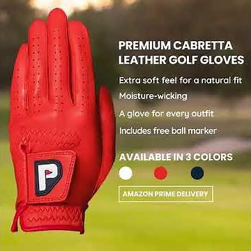 Upgrade your golf game with our ultra soft Cabretta leather gloves.