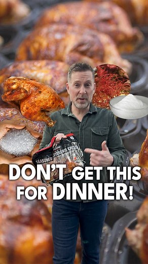 Rotisserie chicken 🐓 may look enticing, but don't be fooled...it's tempting but TOXIC!Yes, Costco (and many other stores) are guilty of selling you dirty birds! 🍗 If you like rotisserie chicken from Costco after a long day to avoid cooking a meal, here are some reasons why you may want to buy your own chicken or find a less toxic pre-cooked meal: 👇 ❌ Poor quality of life: These chickens are only 6 weeks old, specially bred and raised in horrible conditions and fed likely mostly GMO corn and s