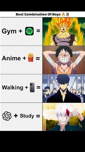 The last one is literally me 💀 #animememes #gojo #sololeveling #relatable #shorts
