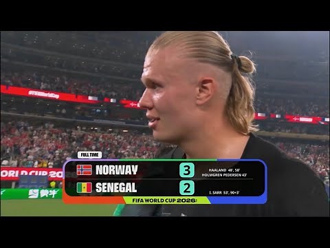 FIFA World Cup 2026: Norway vs Senegal | Match Highlights (3-2) | Pedersen, Haaland Brace,Sarr Goals