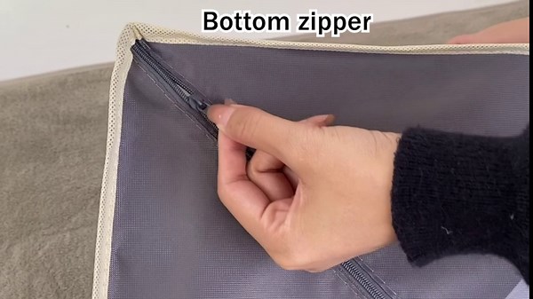 TOOVREN Wardrobe Clothes Organizer 7 Grids, Folded Clothes Organizer for Closet, Clothing Storage Bins,Washable Foldable Drawer Clothes Compartment Storage Box for Closet Bedroom Dorm Room (Gray,2PCS)