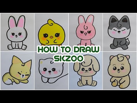 HOW TO DRAW BABY SKZOO | DIBUJO DE BABY SKZOO (Stray Kids) Compilado de shorts
