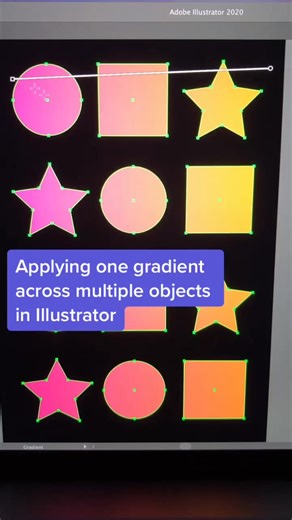 Applying Gradients to Multiple Objects in Illustrator