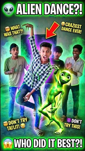 👽 Who Did the BEST Alien Dance Today?! 😂🔥 #Shorts #funnychallenge